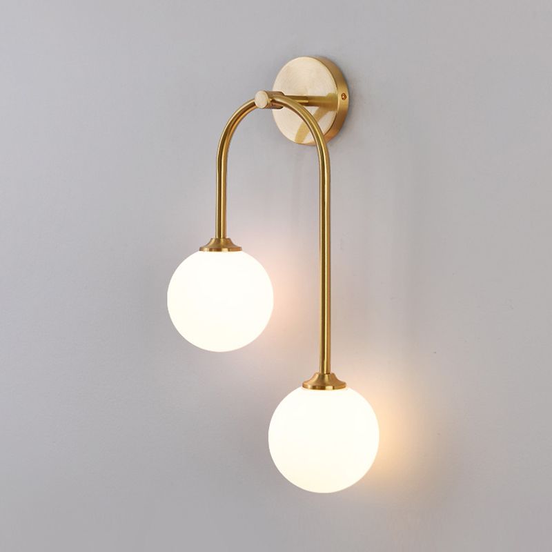 Nordic Glass Wall Lighting Fixtures Minimalist Wall Light Sconce for Bedroom
