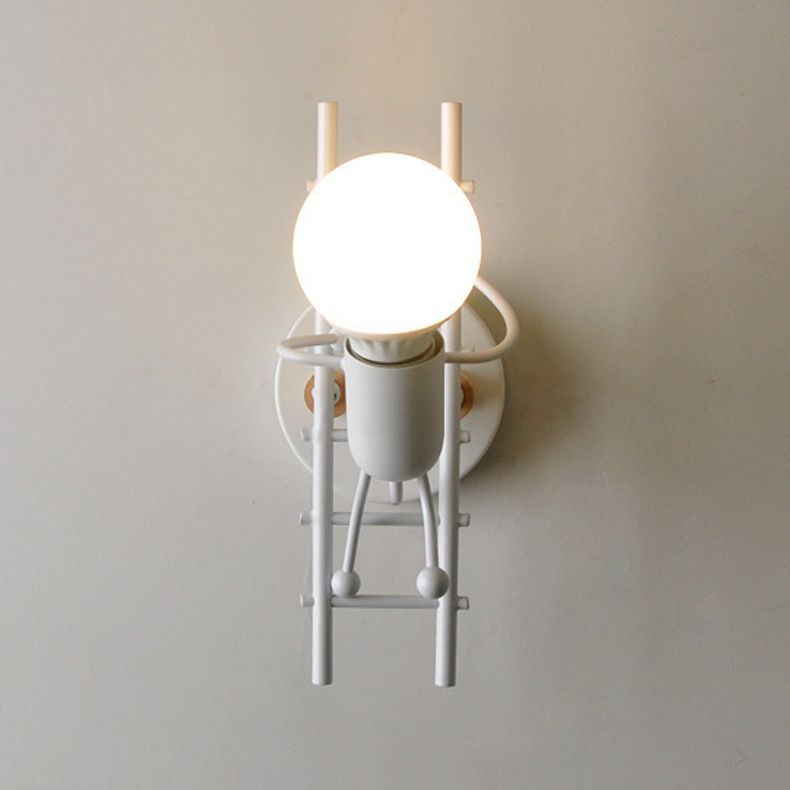 Nordische Metallwandleuchten 1 Licht einfaches Wandleuchte für Wohnzimmer