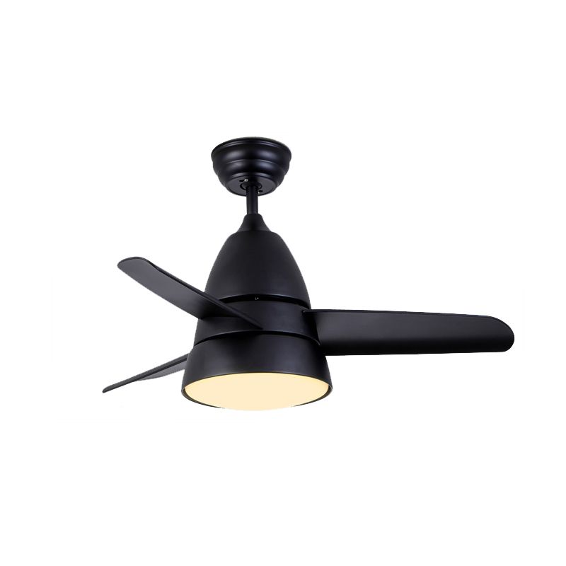 Éventail de pendentif en métal conique Light Nordic Style LED Semi Flush Mounted Plafond Ayémorrat pour salle à manger