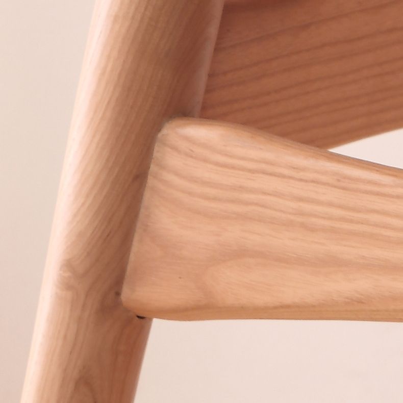 Contemporary Wood Kitchen Dining Side Chair Open Back Dining Side Chair