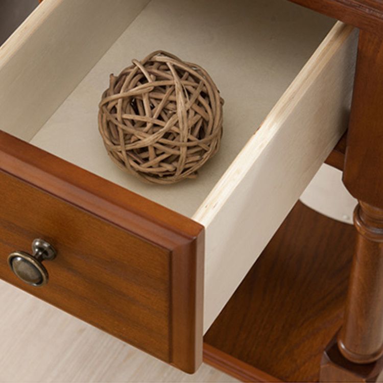 22.8" Tall 4 Legs End Table Contemporary Rectangular Side Table