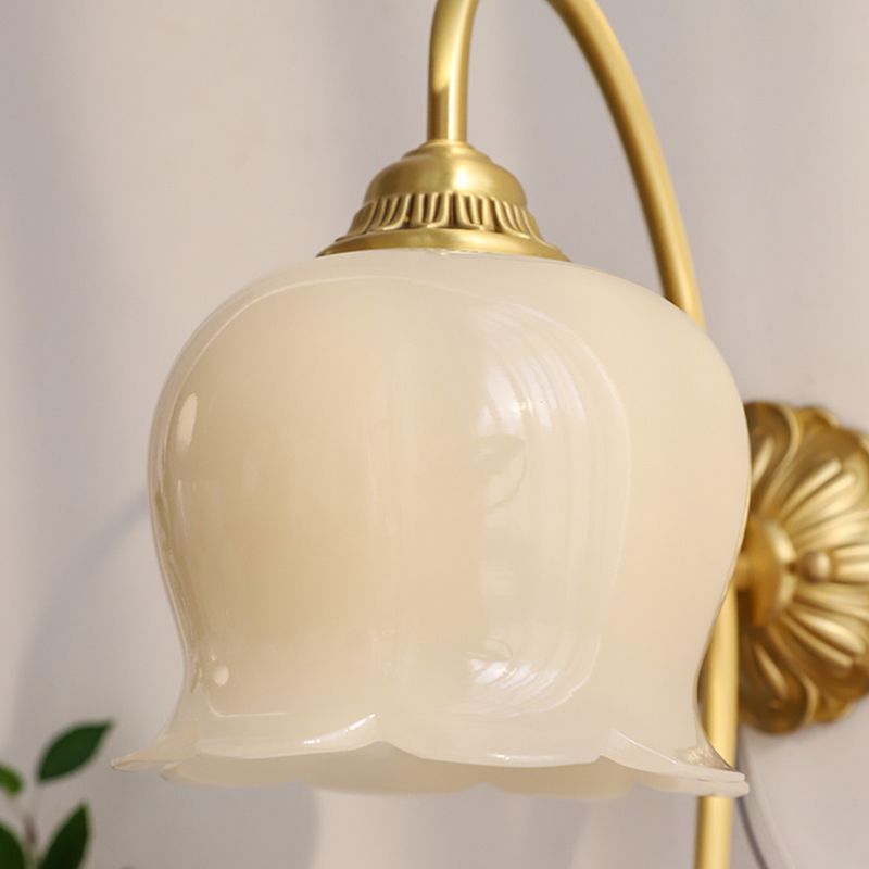 Resin Shade Wall Lights Modern Style Wall Mounted Sconce for Bedroom