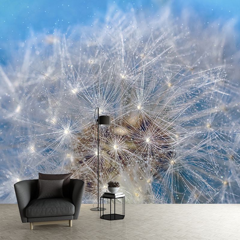 Modernism Living Room Mural Wallpaper Dandelion Interior Decoration, Waterproofing
