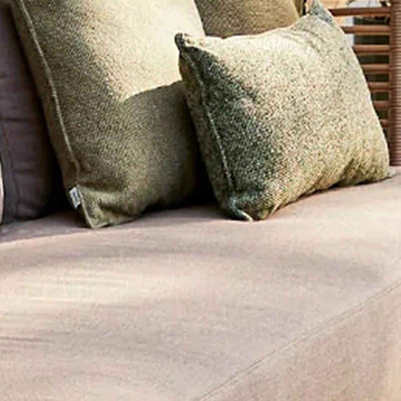 Metal Rattan Patio Sofa Tropical Style Outdoor Simple Leisure Outdoor Patio Sofa