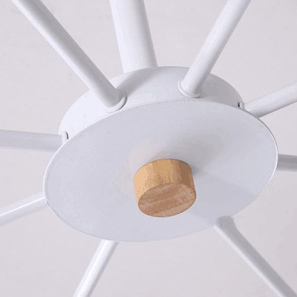 Multi -lichten conische hangende verlichtingsarmaturen moderne stijl metalen plafond kroonluchter