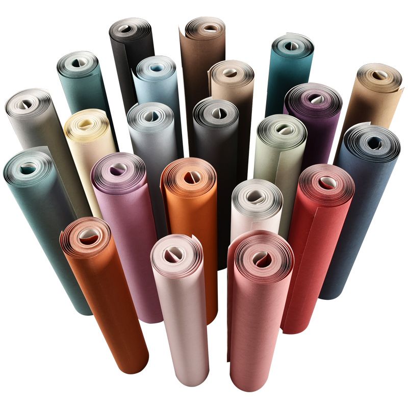 Contemporary Wallpaper Roll Solid Color Pattern Non-Woven Wall Art, Multi Colored