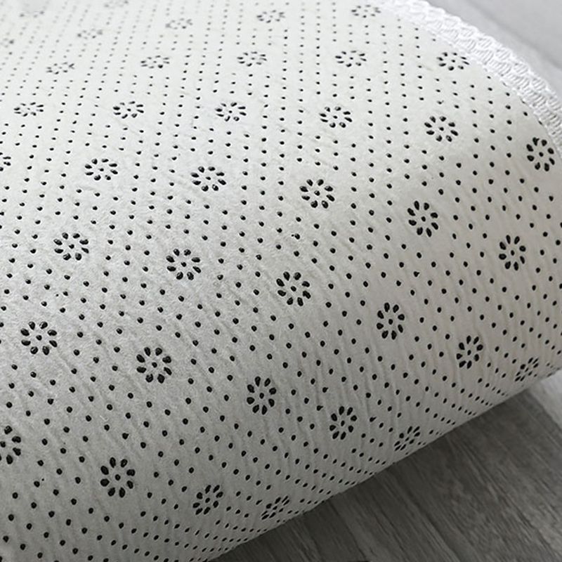 White Casual Rug Blending Star Indoor Rug Non-Slip Backing Rug for Home Decor