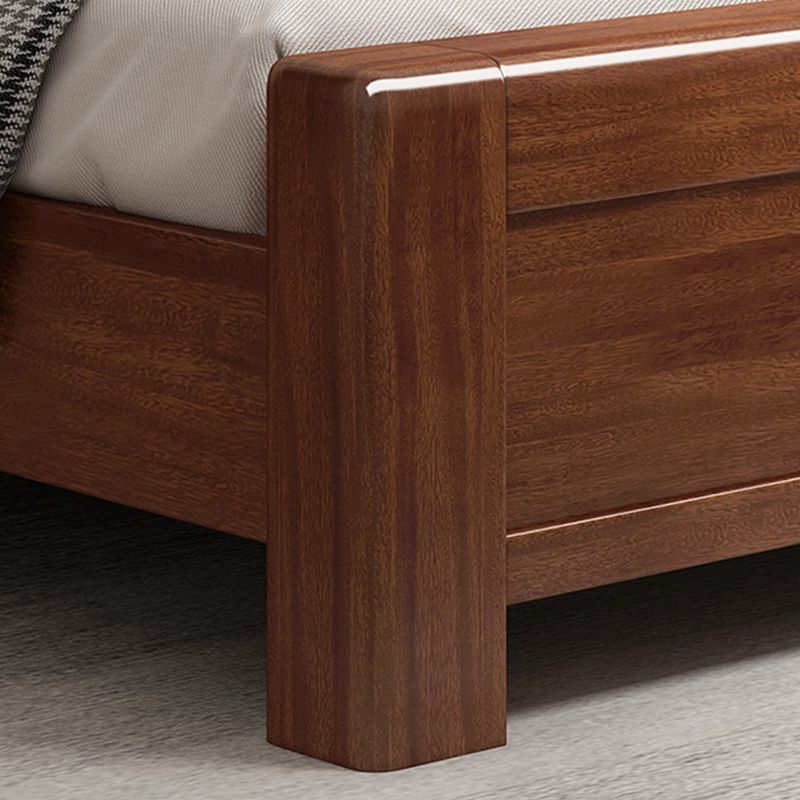 Traditional Headboard Standard Bed Adjustable Height Bed with Legs