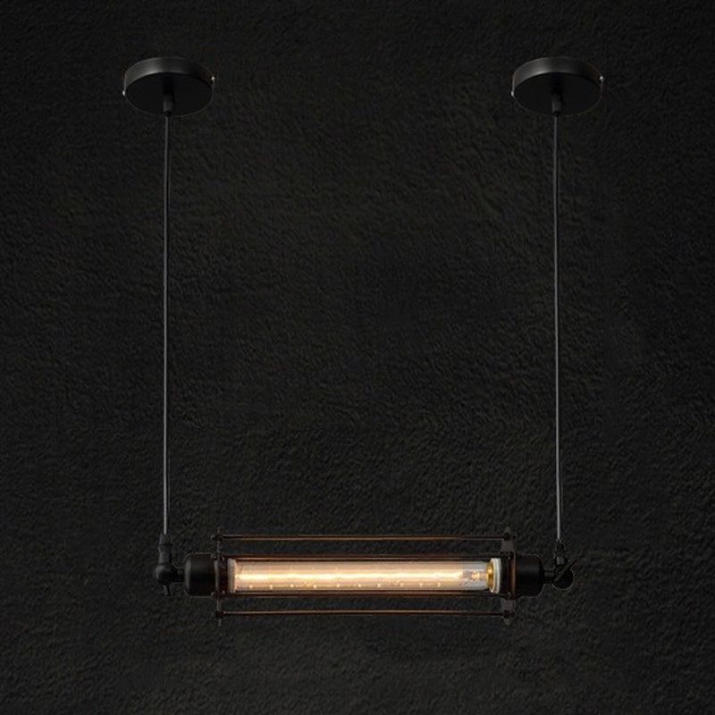 Industrial Hanging Ceiling Light Metal 1 Light Pendant Lighting Fixtures for Dining Room