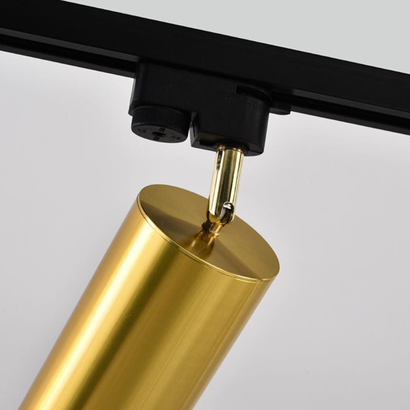 Plafonnier LED sur Rail de forme cylindrique, montage encastré en aluminium, Style Simple et moderne, pour magasin de vêtements