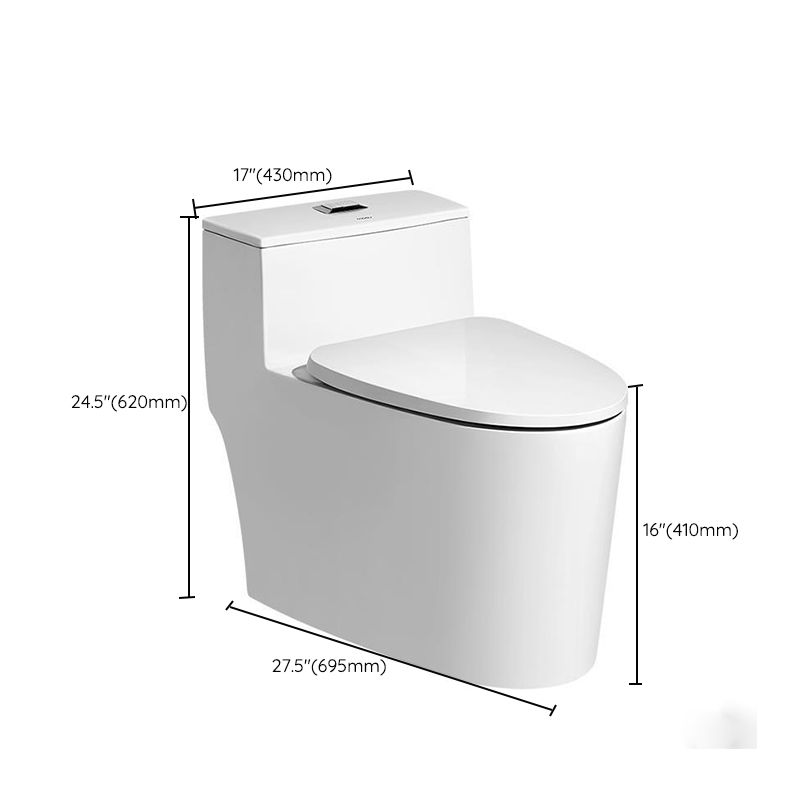Modern Seat Included Flush Toilet One Piece Urine Toilet for Bathroom