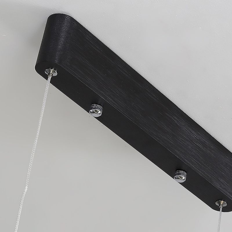 Accensione dell'isola a 2 luci Minimal Style Lampone in metallo a forma lineare