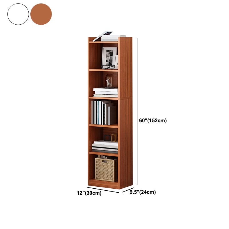 Closed Wooden Bookcase Modern Home Living Room Bedroom Corner Bookshelf