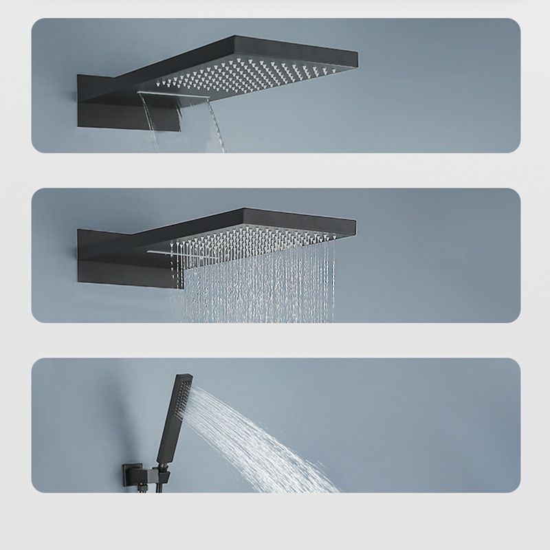 Modern Shower Set Adjustable Shower Head Wall Mounted Shower System