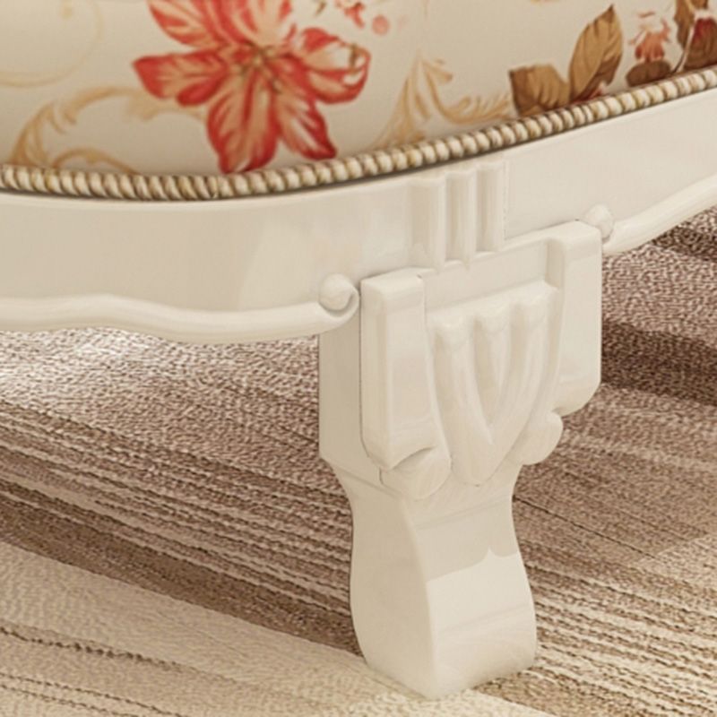 French Country Chaise Lounge Couch Flower Chaise with One Armed