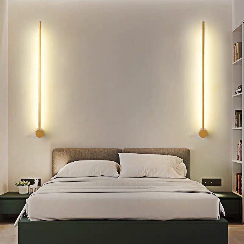 Moderner Stil Metallic Linear Wall Light kreative Beleuchtung für Wohnzimmer Wohnzimmer