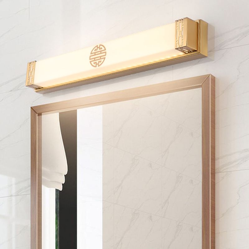 Modern Metallic LED pared apliques de tocador de baño lineal de tocador de baño