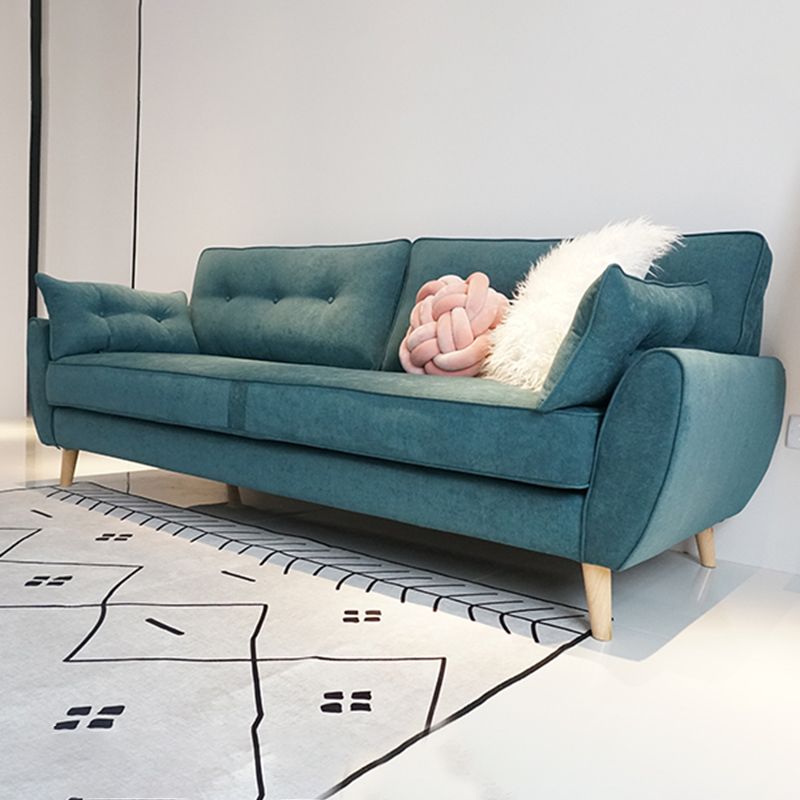 Contemporary Tufted Split-Back Standard Flared Arm Settee Sofa