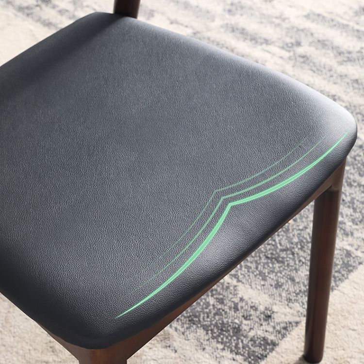 Silla de comedor de cuero de cuero de cocina moderna