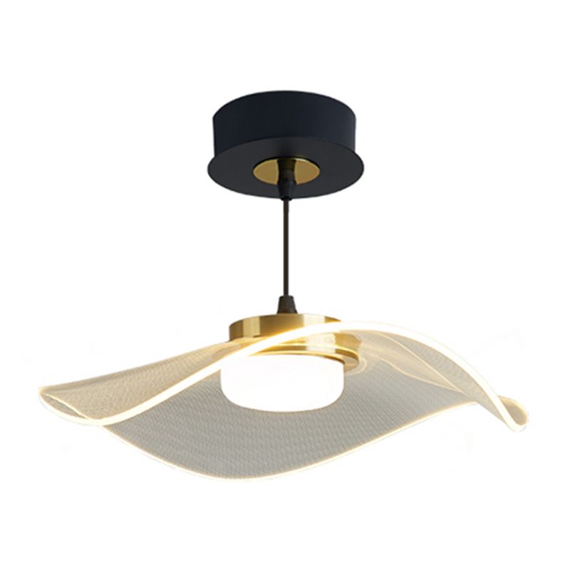 LED 1 Head Pendant Light Modern Style Simple Acrylic Ceiling Pendant Light for Dinning Room