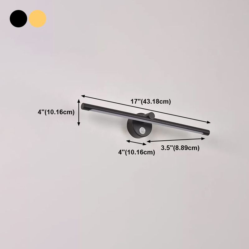 Modern Style Tube Wall Mounted Lamps Metal 1 Light Wall Lighting Ideas