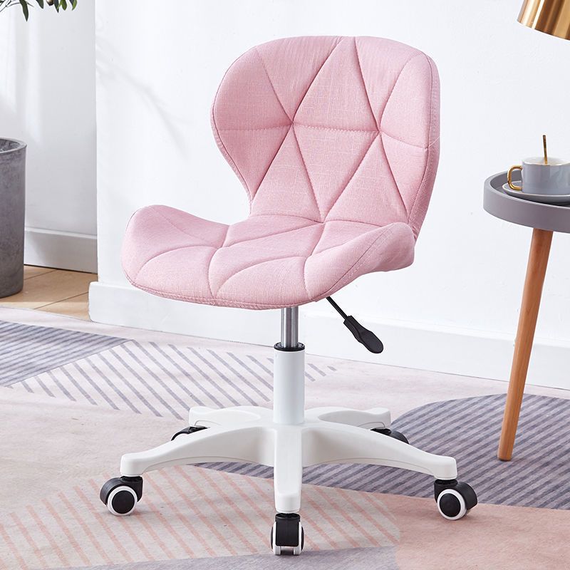 Armless Chair22.4" L x18.5"W x25.9H" Swivel Wheels Chair for Living Room