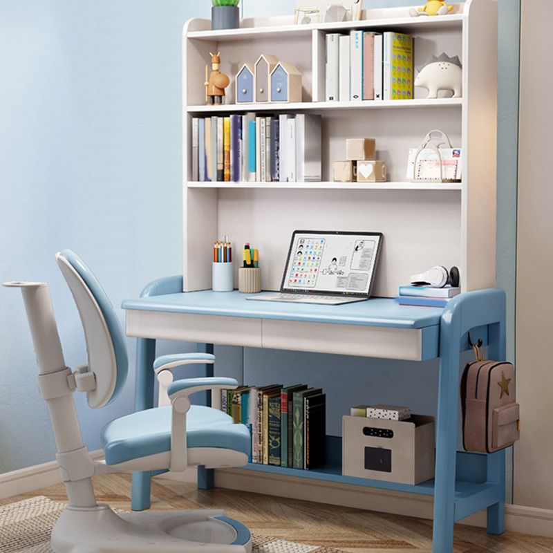 Adjustable Desk with Side Hook Kids Desk 23.6" W Bedroom Computer Kids Desk