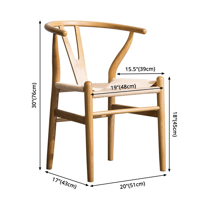 Fauteuil de salle à manger moderne en bois, avec coussin de couleur, chaise Wishbone pour la maison