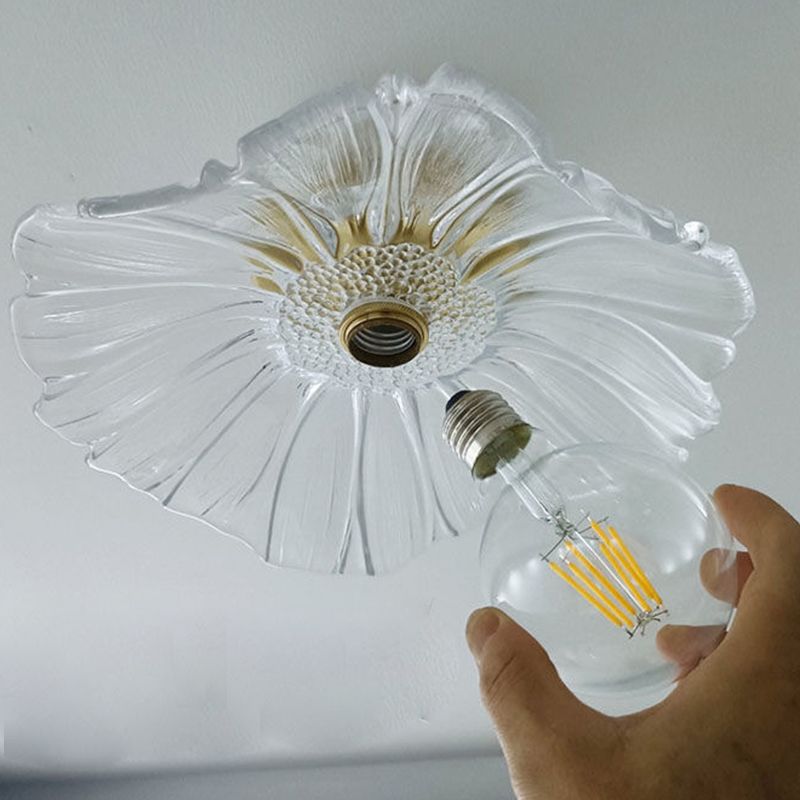 Flower Flush Mount Ceiling Lighting Fixture Contemporary Flush Mount Ceiling Light