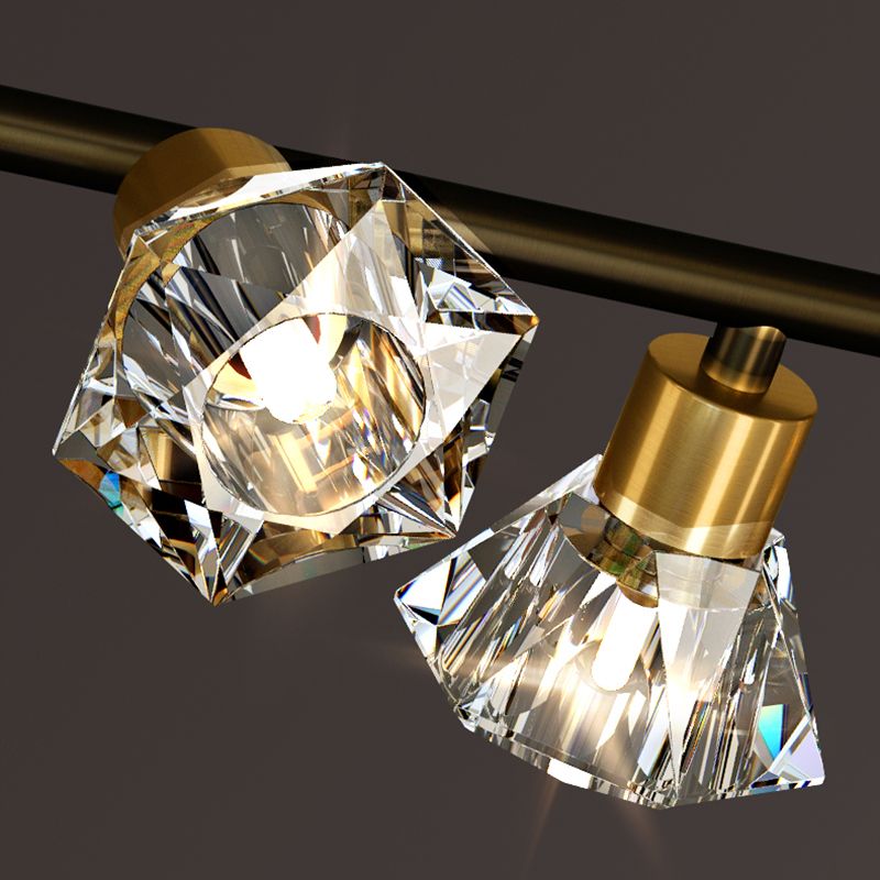 Cone Island Lighting Modernismus Kristallleuchterleuchte für Esszimmer