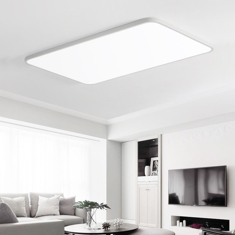 Lámpara de techo LED cuadrada de estilo moderno con montaje empotrado para sala de reuniones