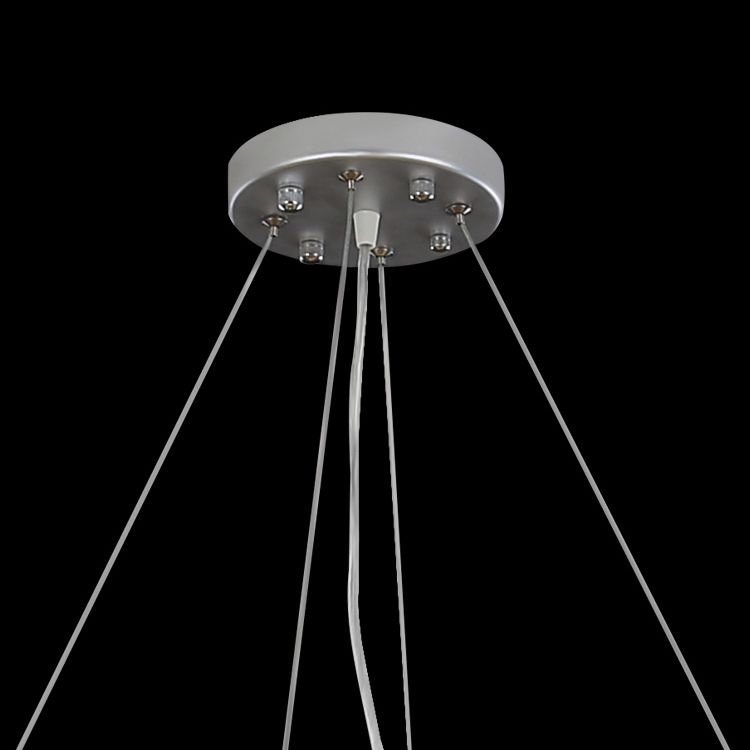 Modern Style Hanging Lamp Kit Circle Shape Crystal Chandelier Lighting Fixtures