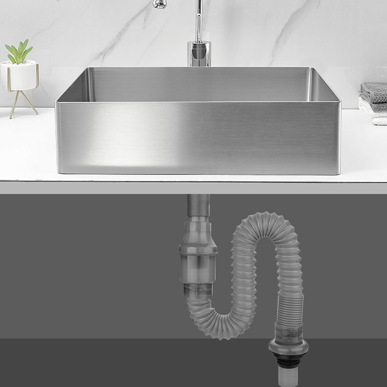 Modern Style Bathroom Sink Stainless Steel Noise-cancelling Design Bathroom Sink