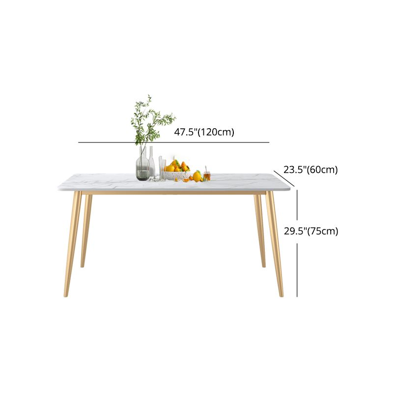 Glam 1/4/5/7 Pieces Dining Set Rectangle Stone Dining Table for Dining Room