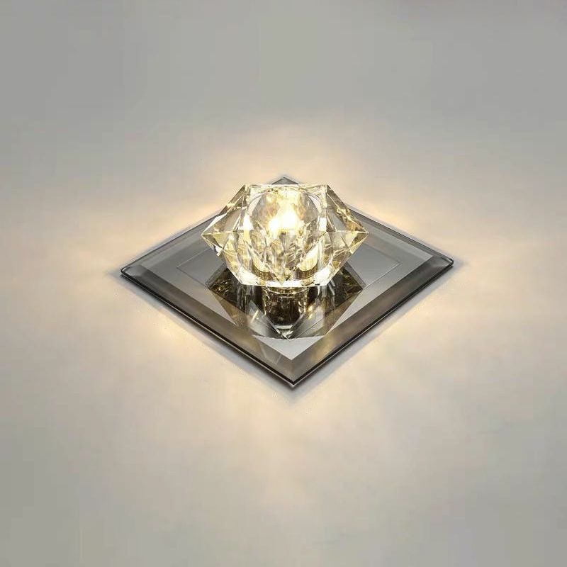Edelstein Foyer LED-Unterputz Licht Kristall Einfachheit Flush Mount Deckenleuchte