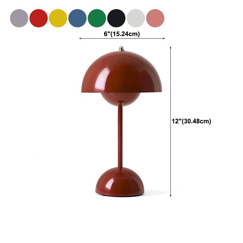 Table de table en forme de dôme lampe de table de nuit en métal de style nordique pour chambre à coucher