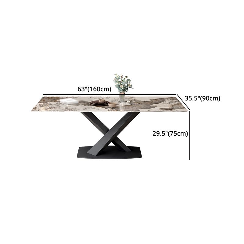 Modern 1/4/6/7 Pieces Dinette Set with Sintered Stone Top Rectangle Dining Table Set