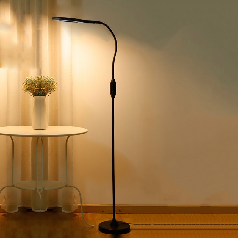 Modern Linear Floor Lamp Metal 1 Light LED Floor Light for Living Room