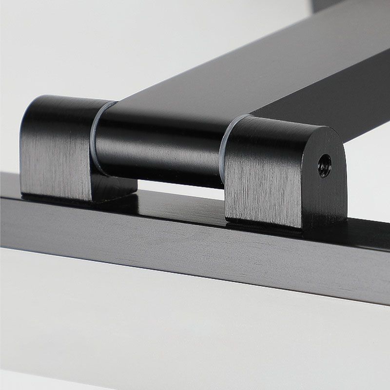 Metal 1-Light Linear Shade Wall Sconce Modern Style Mirror Wall Mount Light Fixture
