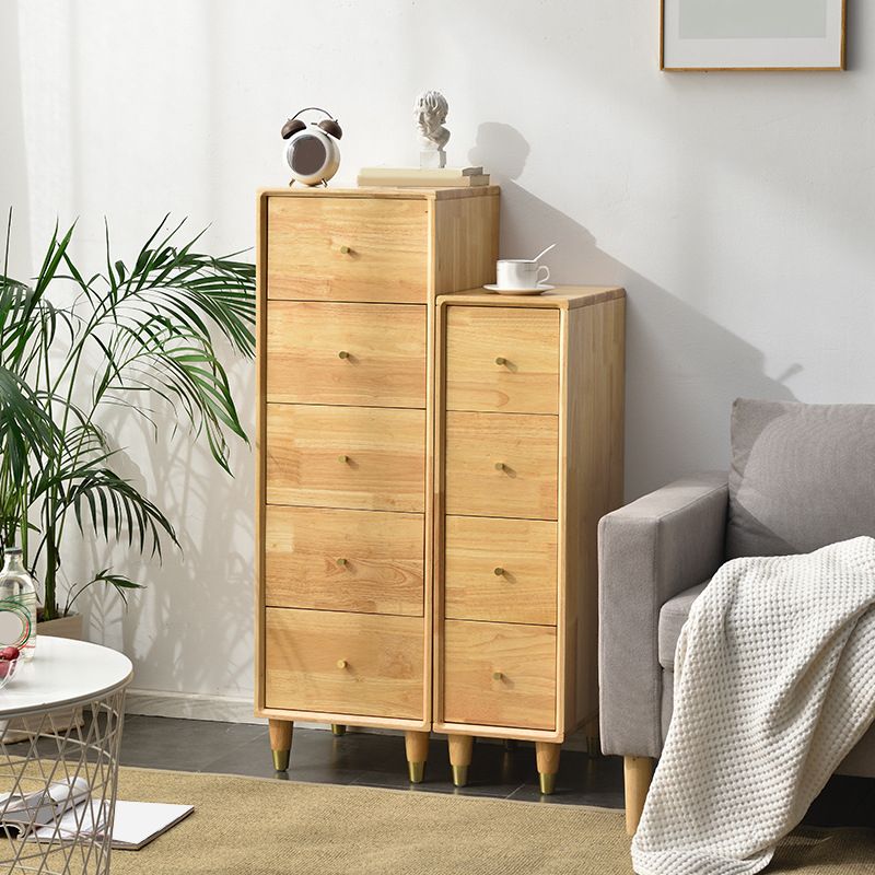 Modern Wood Cabinet Straight Legs Knobs Side Cabinet with Drawer