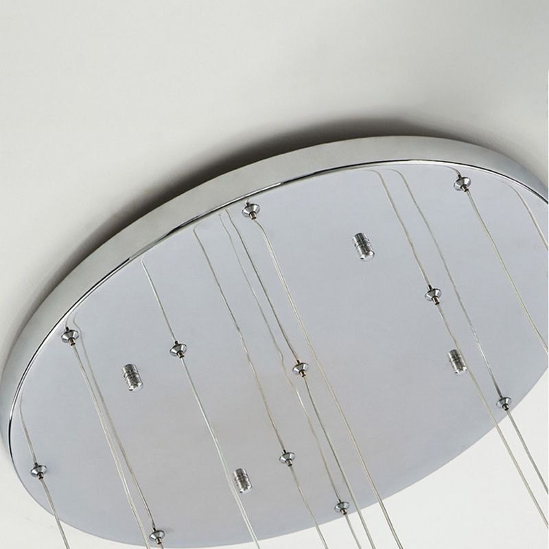 Lampe lampade a sospensione rotonda moderna semplice ciondolo a soffitto in vetro per le scale