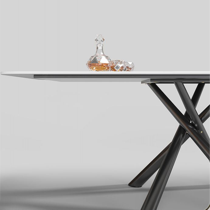 Contemporary 1/3/4/5/6 Pieces Dinette Set Rectangle Dining Room Table with Leather Chairs