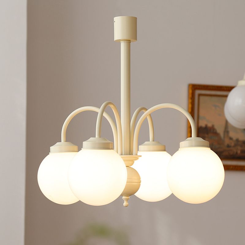 Glass Simplicity Style Chandelier Globe Multi Light Hanging Light for Restaurant