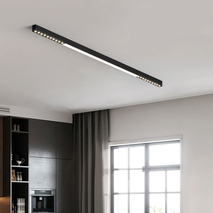 Modern Semi Flush Mount Lighting Linear Flush Mount Lighting Flush Light for Living Room