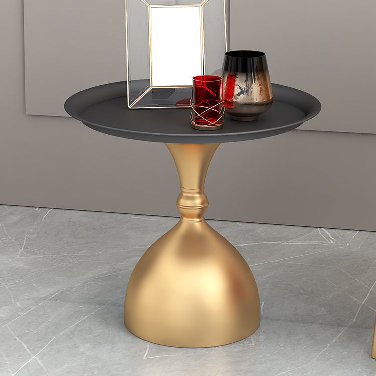 Mid-Century Modern Iron Coffee Cocktail Table Pedestal Cocktail Table for Living Room