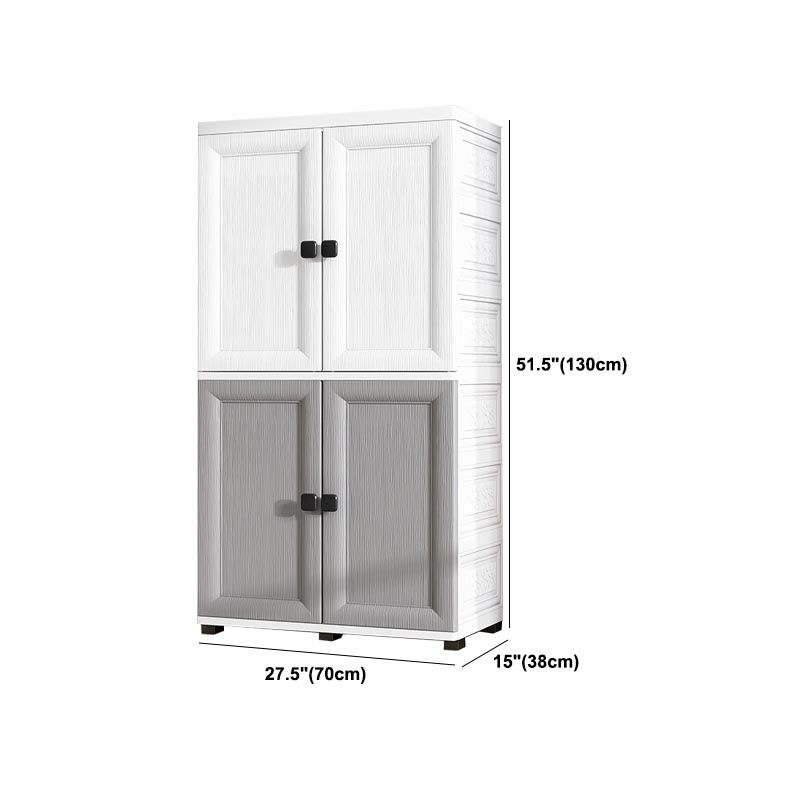 Modern Style Bathroom Wardrobe Plastic Wardrobe Closet with Legs