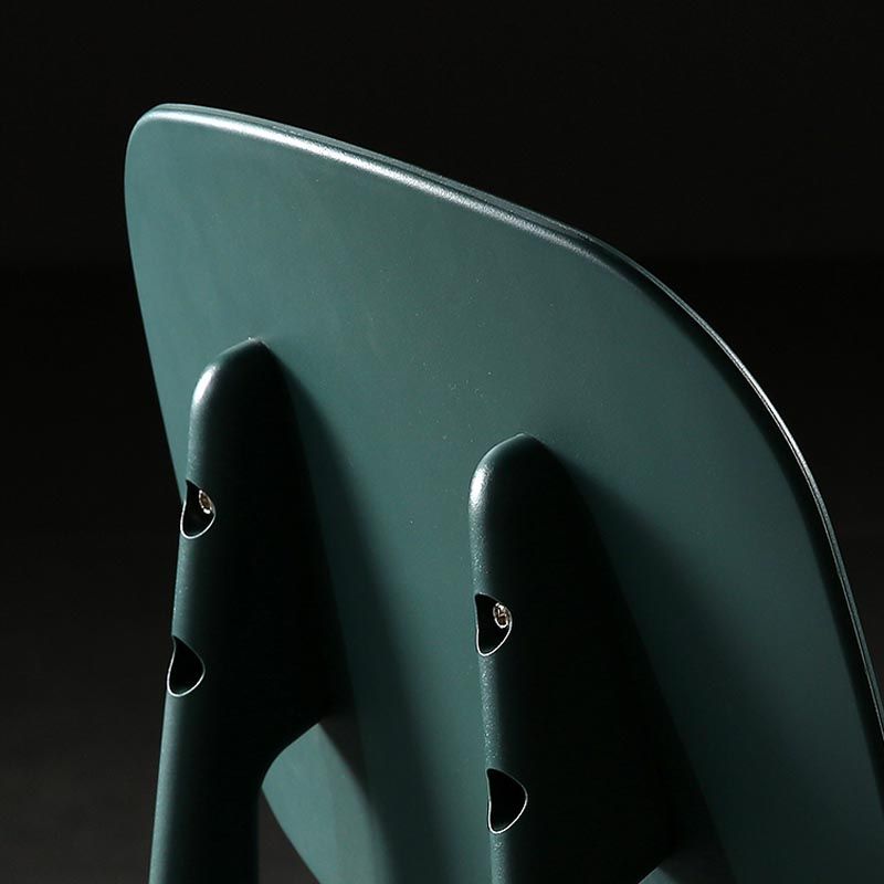 Plastic Side Chair Contemporary Open Back Dining Side Chair for Home