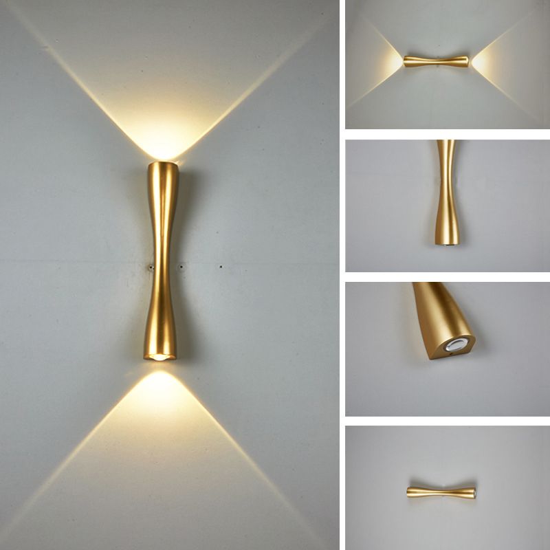 Mid-Century Tubes Wall Mount Light Fixture Metal 2 Lights Sconce