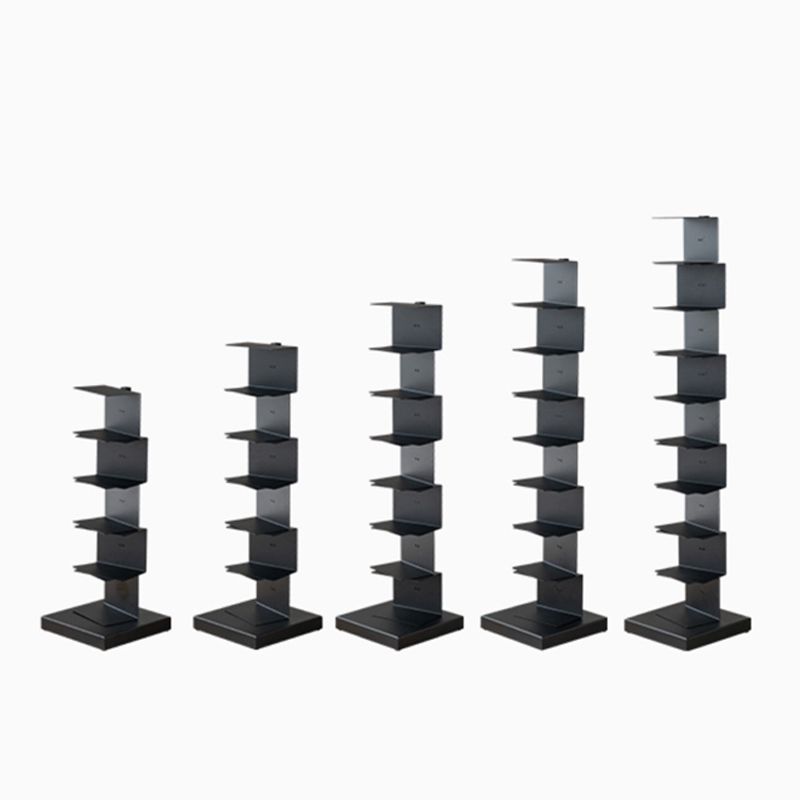 Libreria in acciaio moderno in acciaio verticale libreria chiusa per la casa