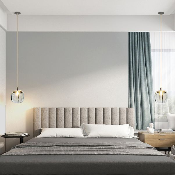 Modern Simple Style Crystal Pendant Lighting Crystal Globe Shade Hanging Lamp for Bedroom Bedside